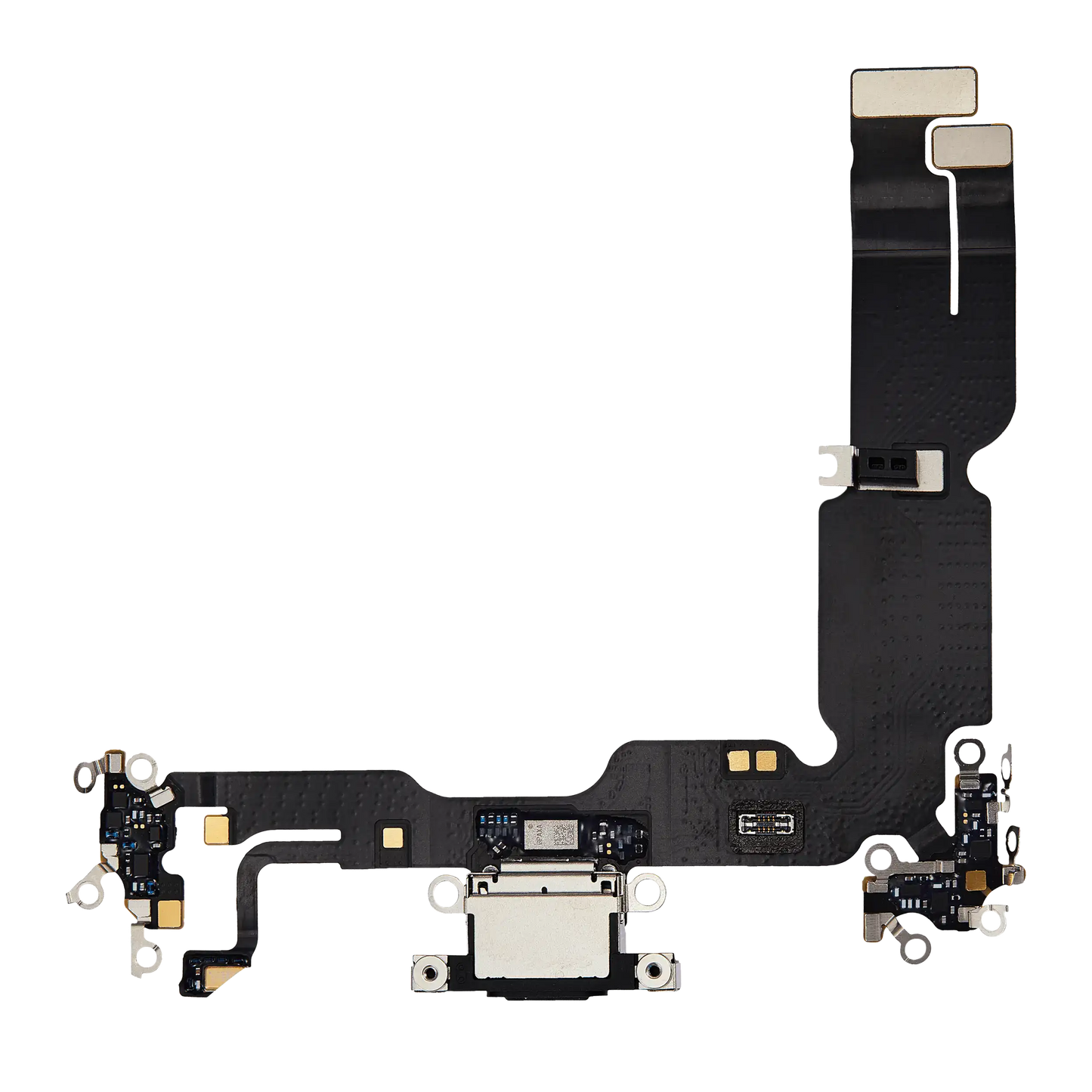 Charging Port Flex Cable For iPhone 15 Plus (Premium) (Black)
