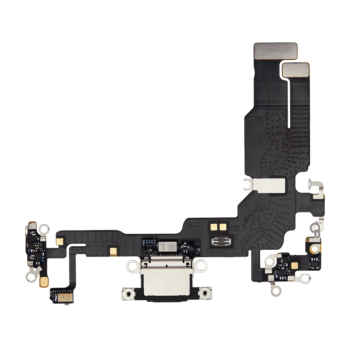 Charging Port Flex Cable For iPhone 15 (Premium) (Black)