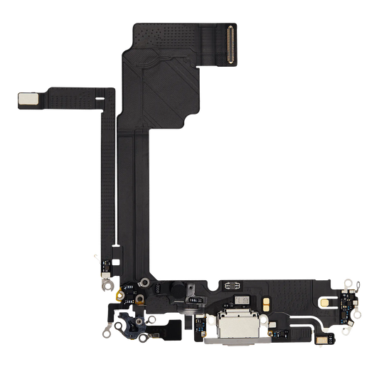 Charging Port Flex Cable For iPhone 15 Pro Max (Premium) (White Titanium)