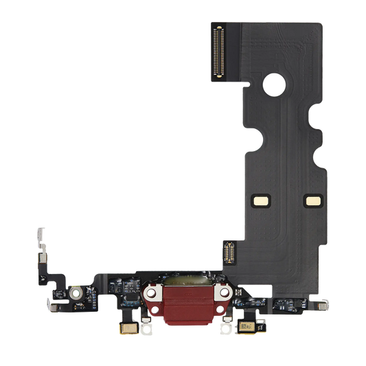 Charging Port Flex Cable For iPhone SE (2022) (Premium) (Red)