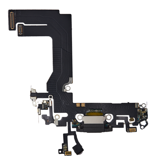 Charging Port Flex Cable For iPhone 13 Mini (Aftermarket Plus) (Midnight)