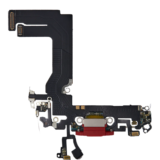 Charging Port Flex Cable For iPhone 13 Mini (Aftermarket Plus) (Red)