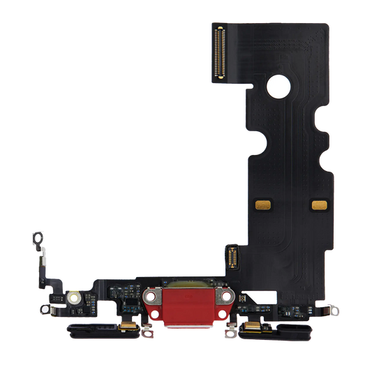 Charging Port Flex Cable For iPhone SE (2020) (Used OEM Pull) (Red)