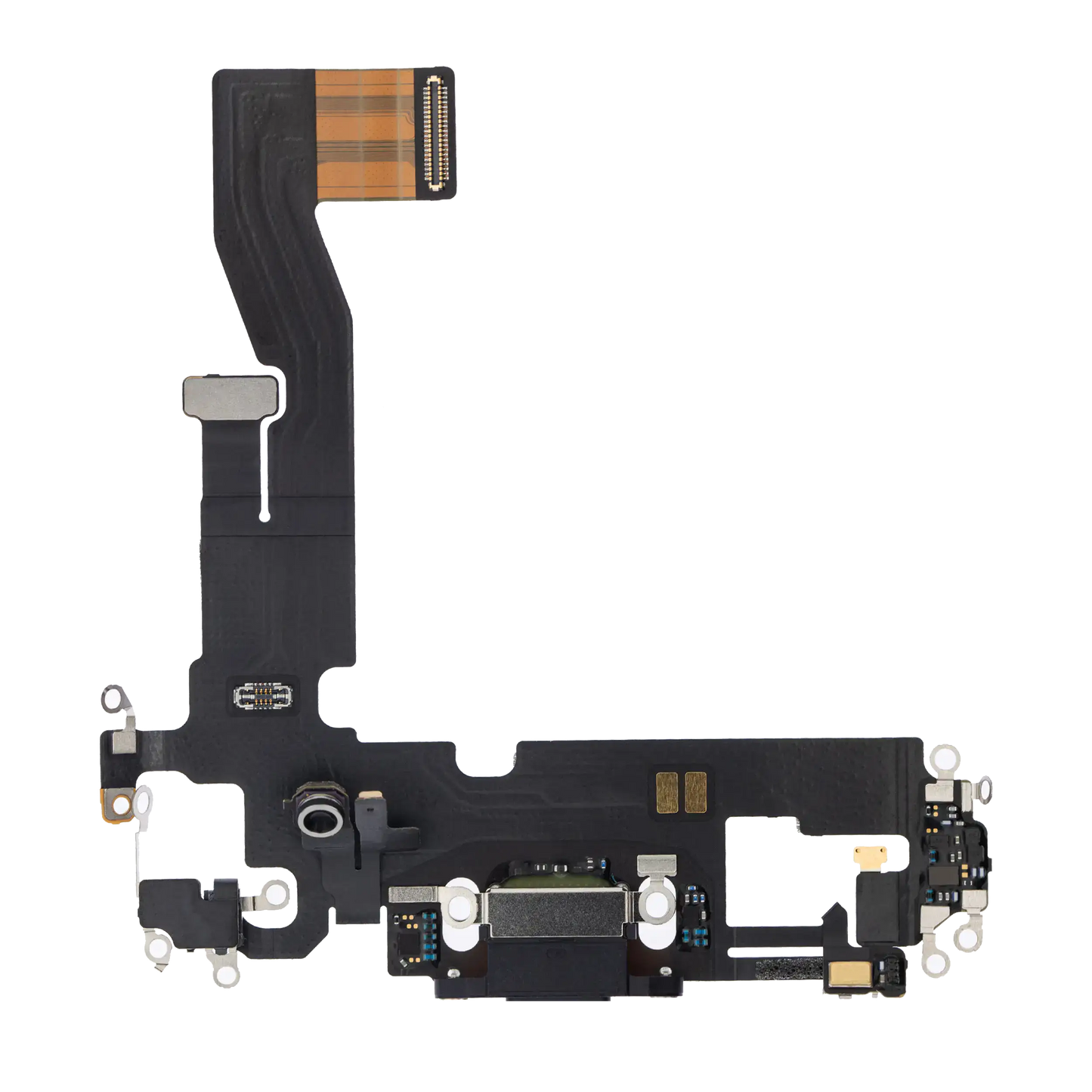 Charging Port Flex Cable For iPhone 12 / 12 Pro (Used OEM Pull) (Graphite)
