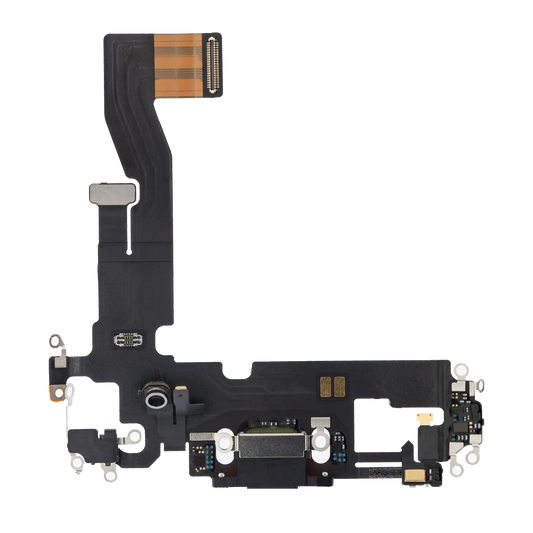 Charging Port Flex Cable For iPhone 12 / 12 Pro (Used OEM Pull) (Graphite)