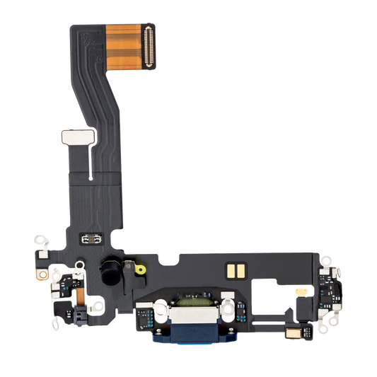 Charging Port Flex Cable For iPhone 12 Pro (Used OEM Pull) (Pacific Blue)