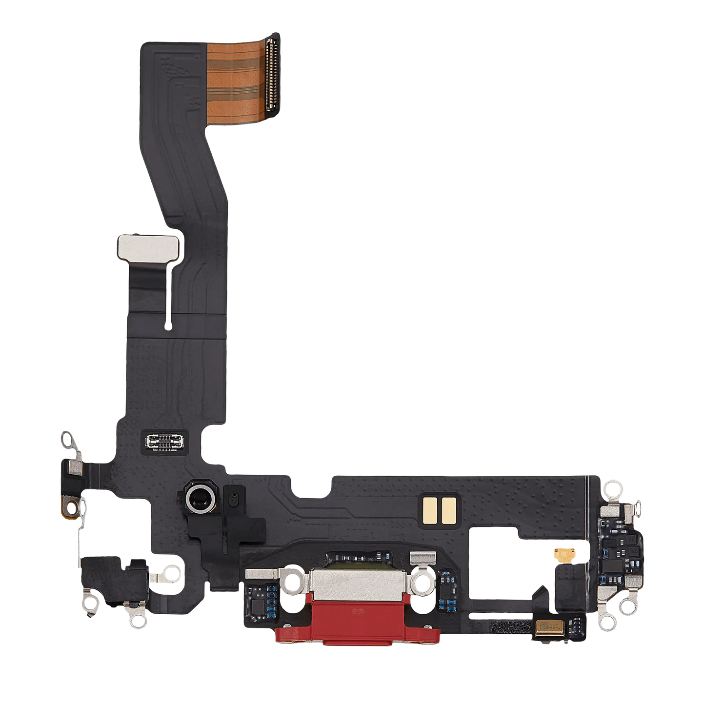 Charging Port Flex Cable For iPhone 12 (Used OEM Pull) (Red)