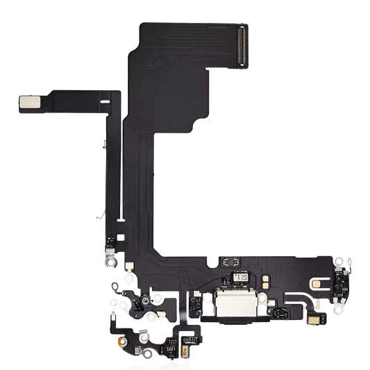 Charging Port Flex Cable For iPhone 15 Pro (Premium) (Black Titanium)