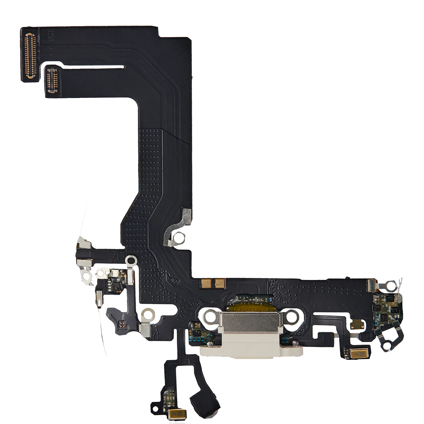 Charging Port Flex Cable For iPhone 13 Mini (Aftermarket Plus) (Starlight)