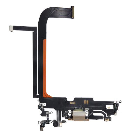 Charging Port Flex Cable For iPhone 13 Pro Max (Aftermarket Plus) (Gold)