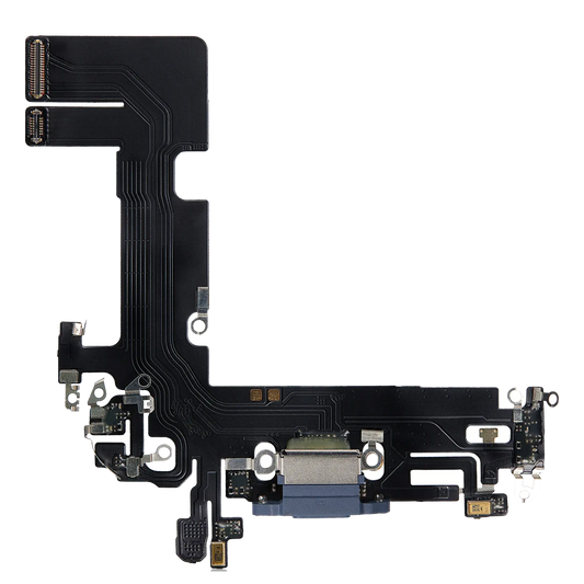 Charging Port Flex Cable For iPhone 13 (Aftermarket Plus) (Blue)