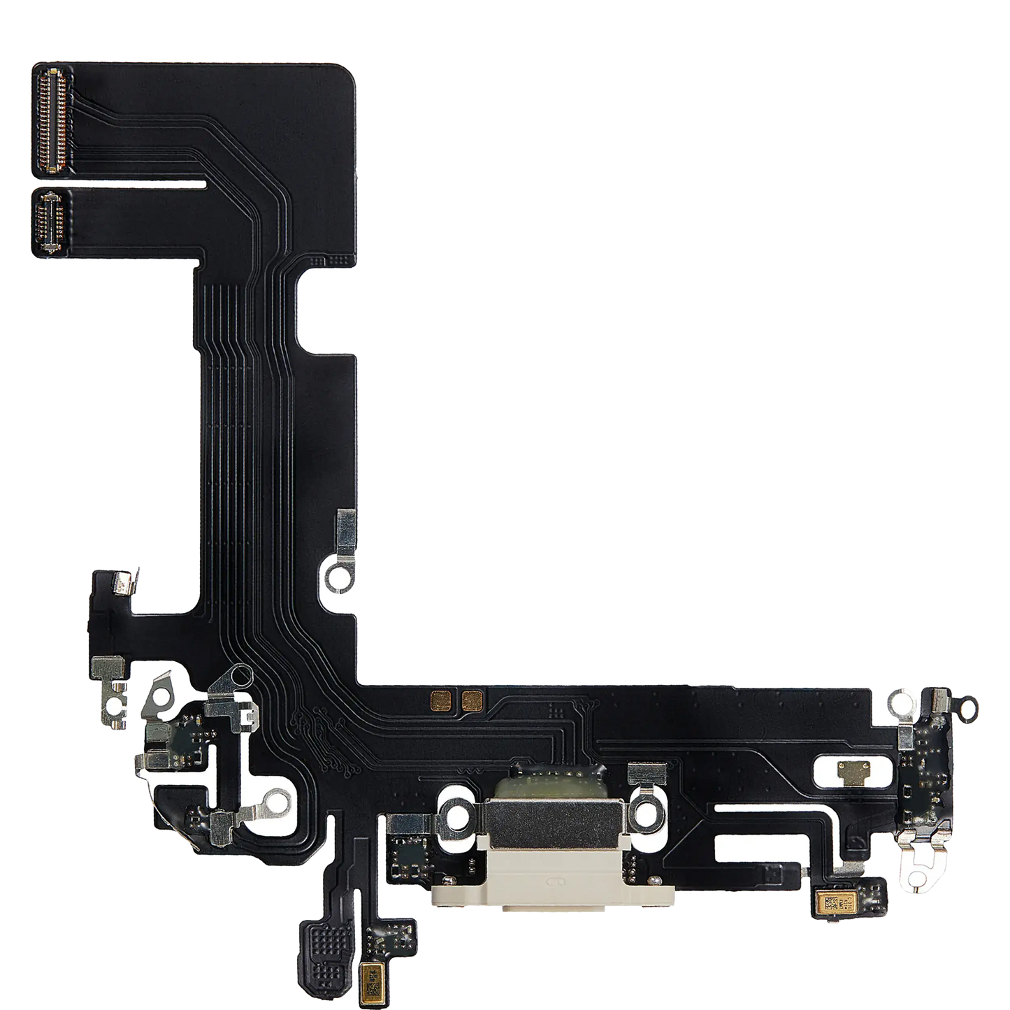 Charging Port Flex Cable For iPhone 13 (Aftermarket Plus) (Starlight)