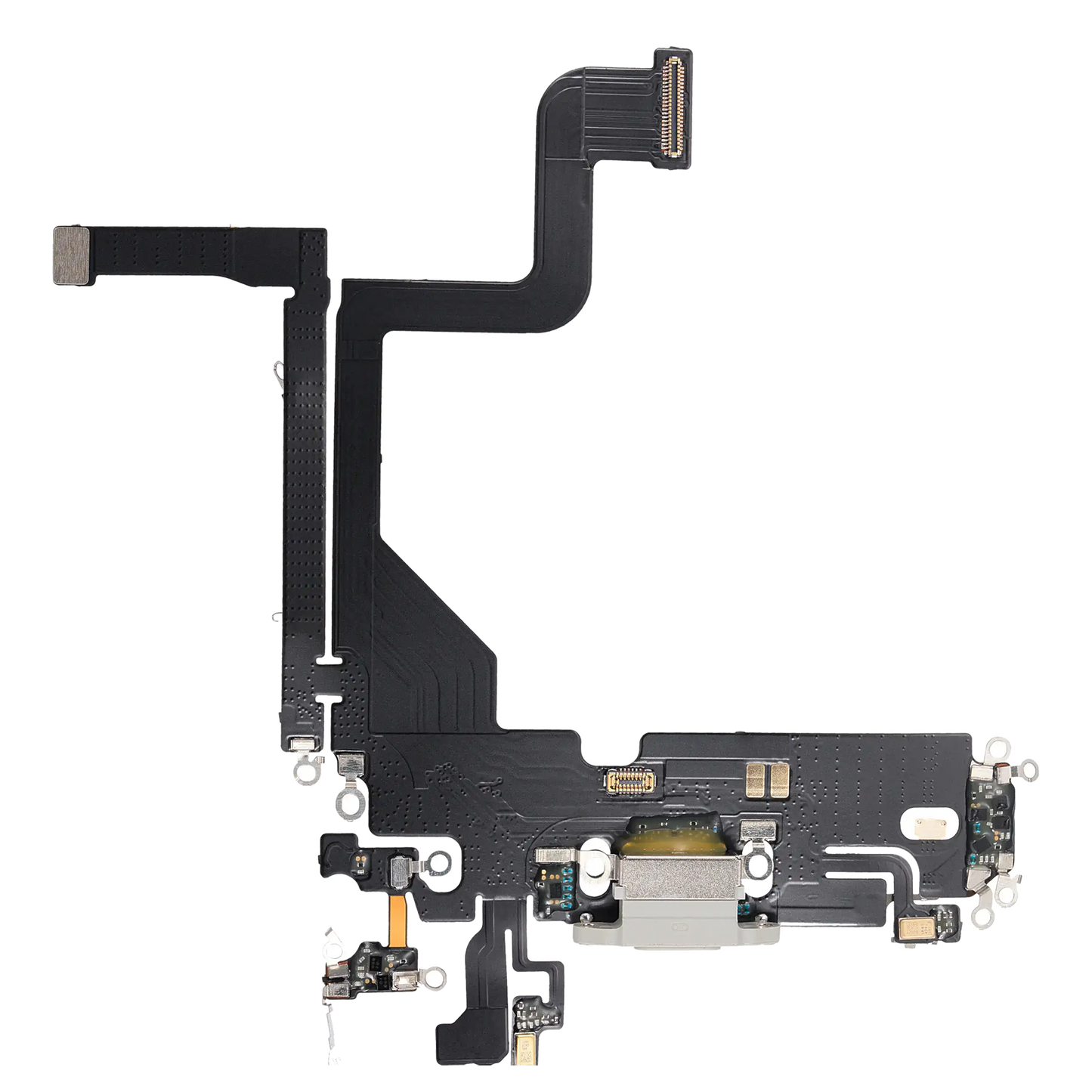 Charging Port Flex Cable For iPhone 13 Pro (Aftermarket Plus) (Silver)