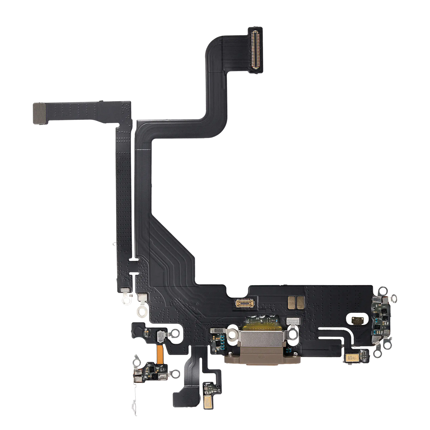 Charging Port Flex Cable For iPhone 13 Pro (Aftermarket Plus) (Gold)