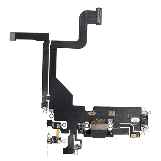 Charging Port Flex Cable For iPhone 13 Pro (Aftermarket Plus) (Graphite)