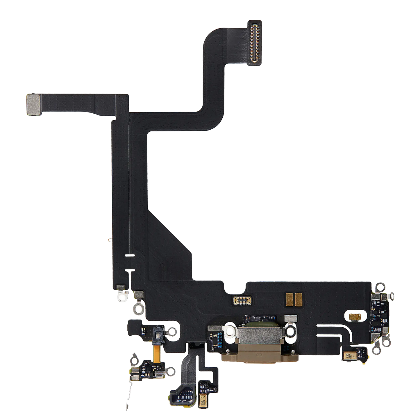 Charging Port Flex Cable For iPhone 13 Pro (Used OEM Pull) (Gold)