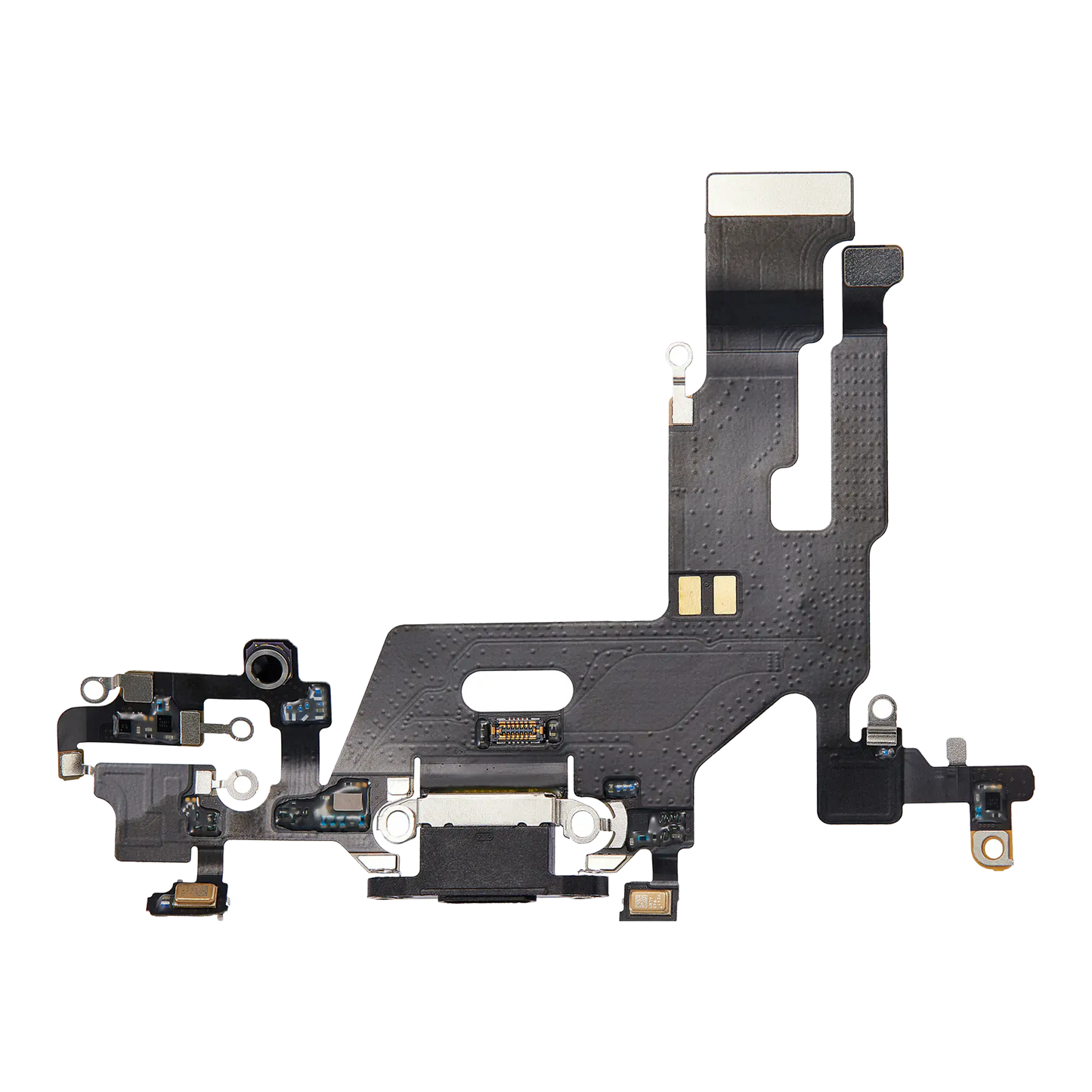 Charging Port Flex Cable For iPhone 11 (Used OEM Pull) (Black)