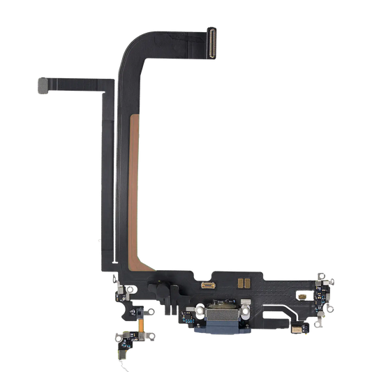 Charging Port Flex Cable For iPhone 13 Pro Max (Used OEM Pull) (Sierra Blue)