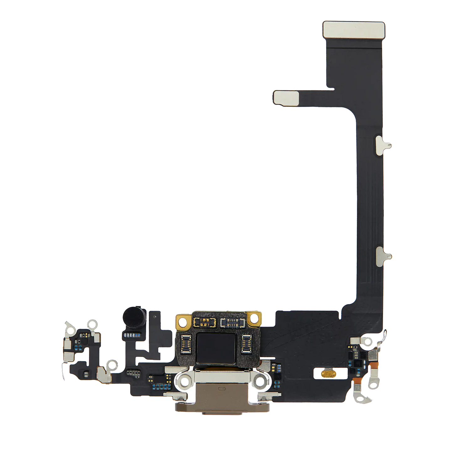 Charging Port Flex Cable With Board For iPhone 11 Pro (Used OEM Pull) (Gold)