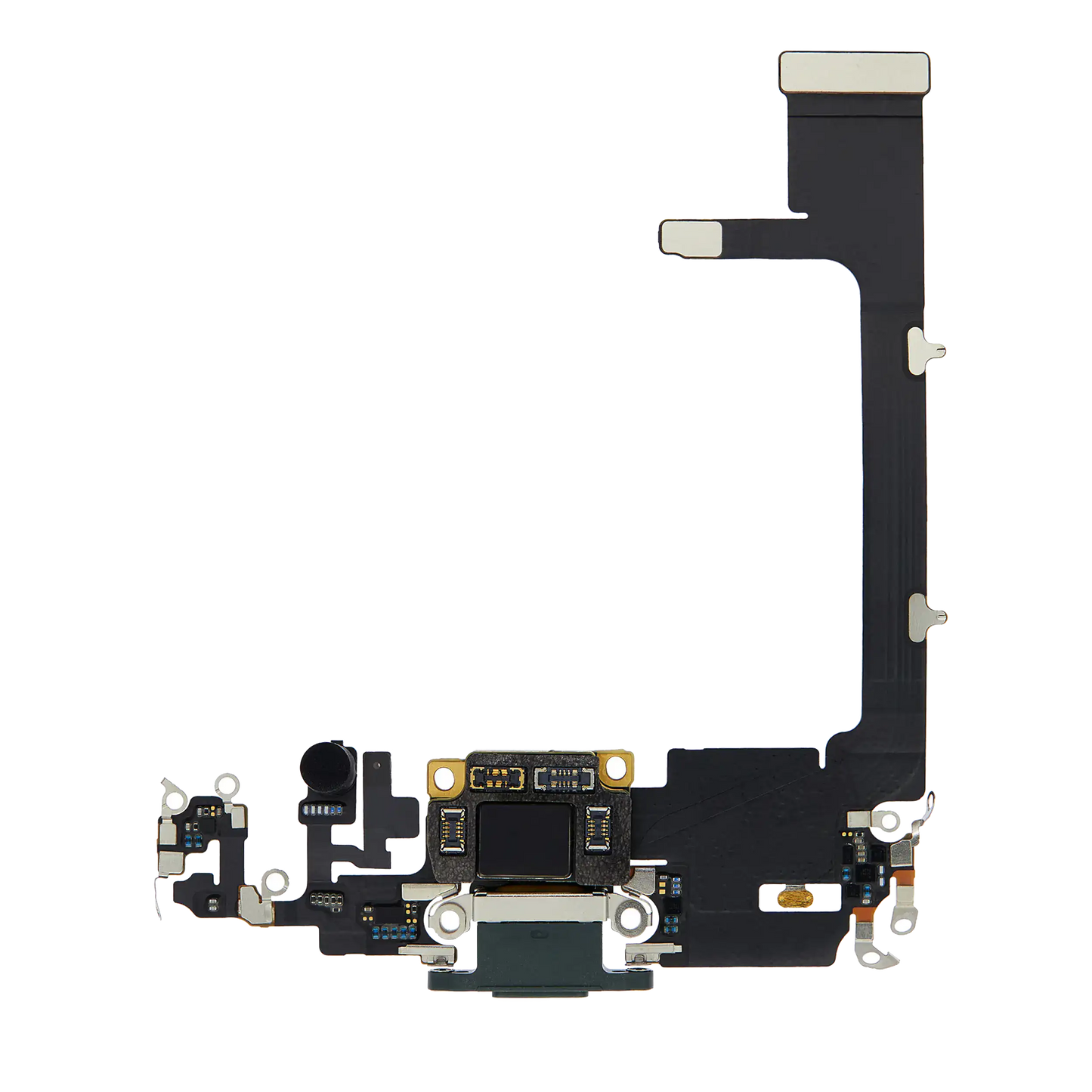 Charging Port Flex Cable With Board For iPhone 11 Pro (Used OEM Pull) (Midnight Green)