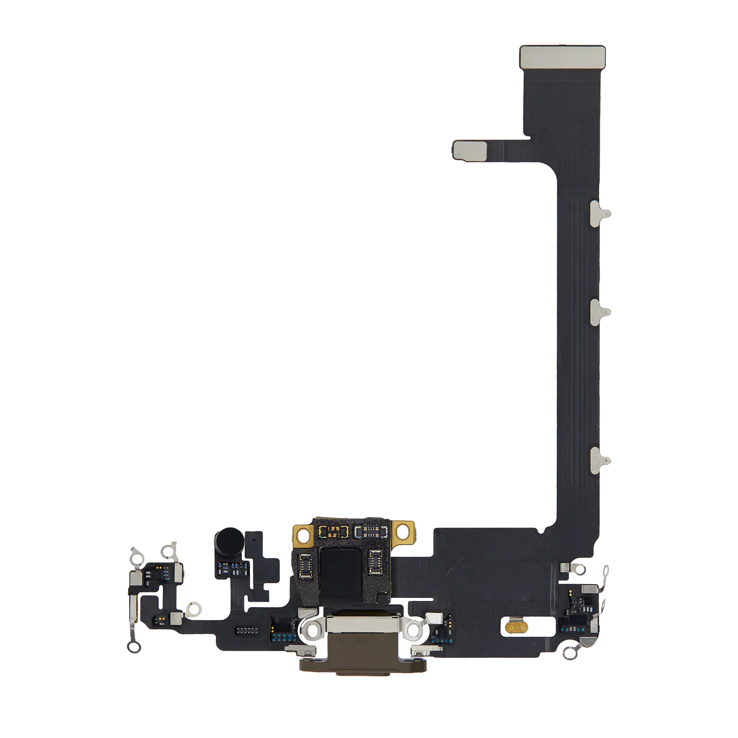 Charging Port Flex Cable With Board For iPhone 11 Pro Max (Used OEM Pull) (Gold)