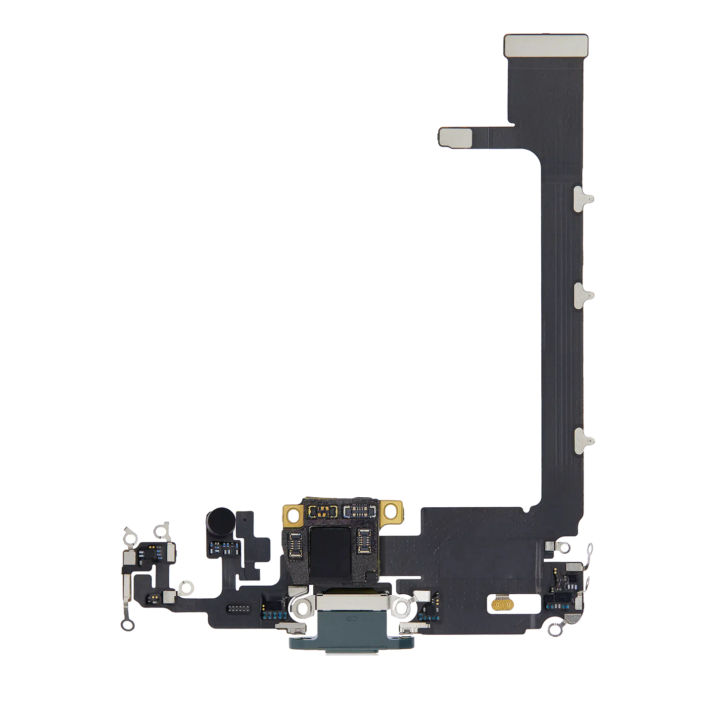 Charging Port Flex Cable With Board For iPhone 11 Pro Max (Used OEM Pull) (Midnight Green)