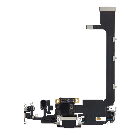 Charging Port Flex Cable With Board For iPhone 11 Pro Max (Used OEM Pull) (Space Gray)