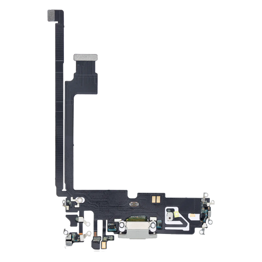 Charging Port Flex Cable For iPhone 12 Pro Max (Aftermarket Plus) (Silver)