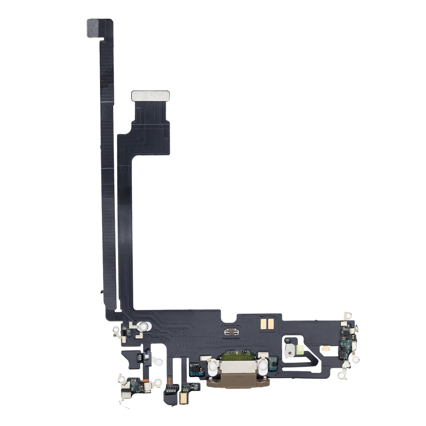 Charging Port Flex Cable For iPhone 12 Pro Max (Aftermarket Plus) (Gold)