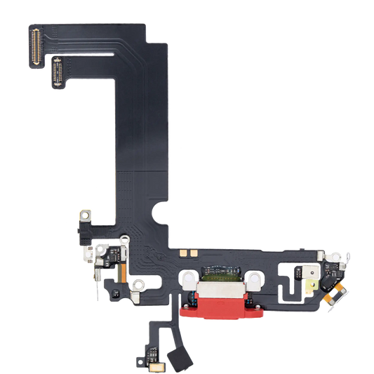 Charging Port Flex Cable For iPhone 12 Mini (Aftermarket Plus) (Red)