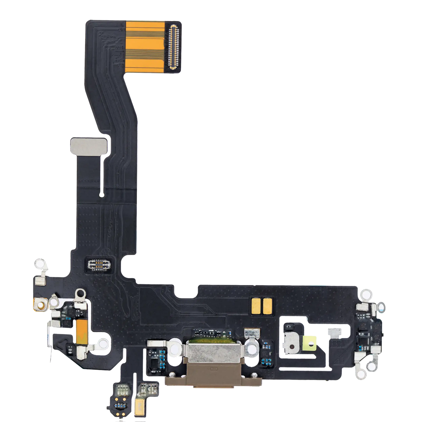 Charging Port Flex Cable For iPhone 12 Pro (Aftermarket Plus) (Gold)