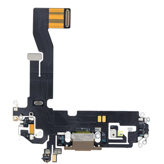 Charging Port Flex Cable For iPhone 12 Pro (Aftermarket Plus) (Gold)