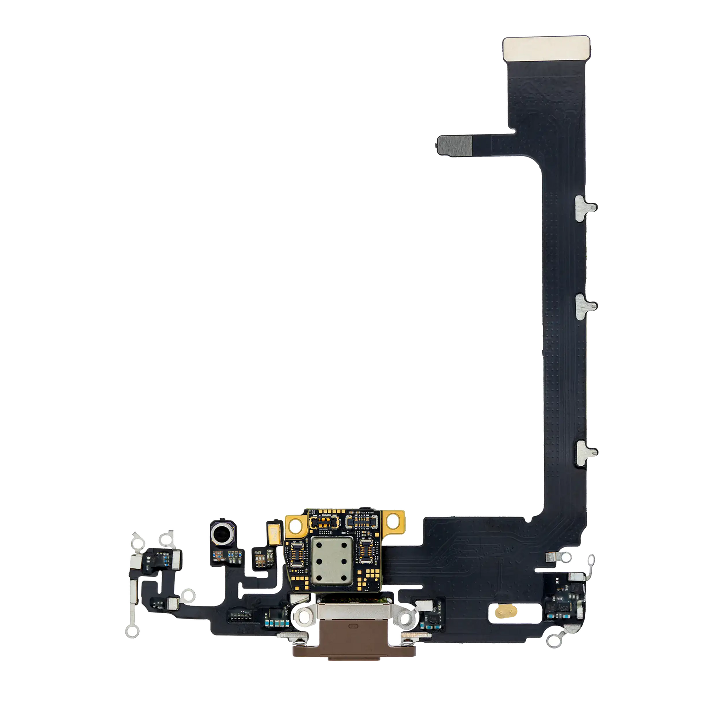 Charging Port Flex Cable With Board For iPhone 11 Pro Max (Aftermarket Plus) (Gold)