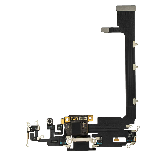 Charging Port Flex Cable With Board For iPhone 11 Pro Max (Aftermarket Plus) (Space Gray)