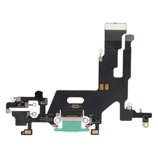 Charging Port Flex Cable For iPhone 11 (Aftermarket Plus) (Green)