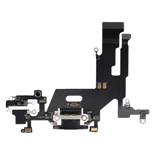 Charging Port Flex Cable For iPhone 11 (Aftermarket Plus) (Black)