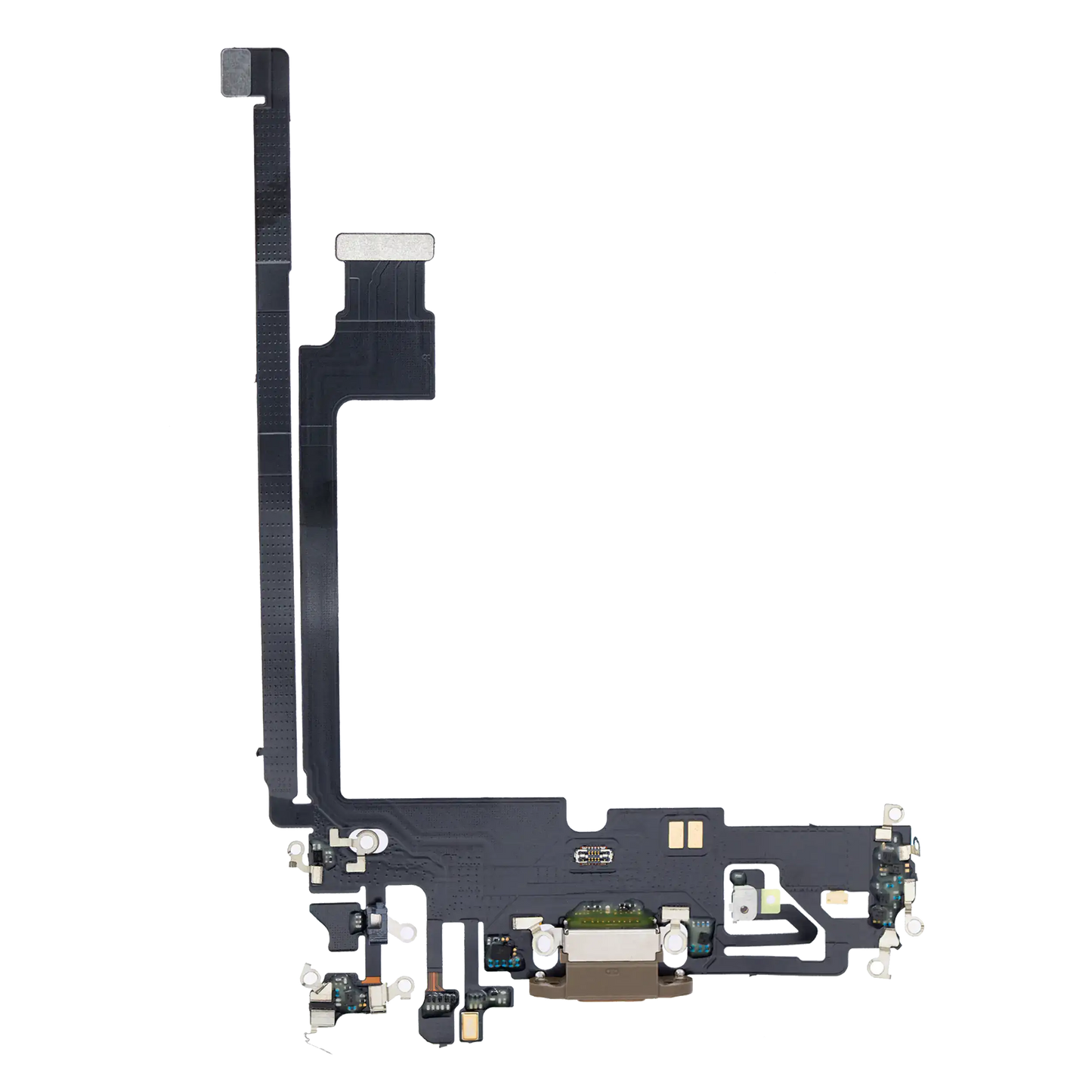 Charging Port Flex Cable For iPhone 12 Pro Max (Premium) (Gold)