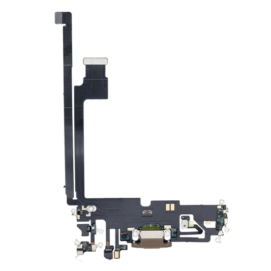 Charging Port Flex Cable For iPhone 12 Pro Max (Premium) (Gold)