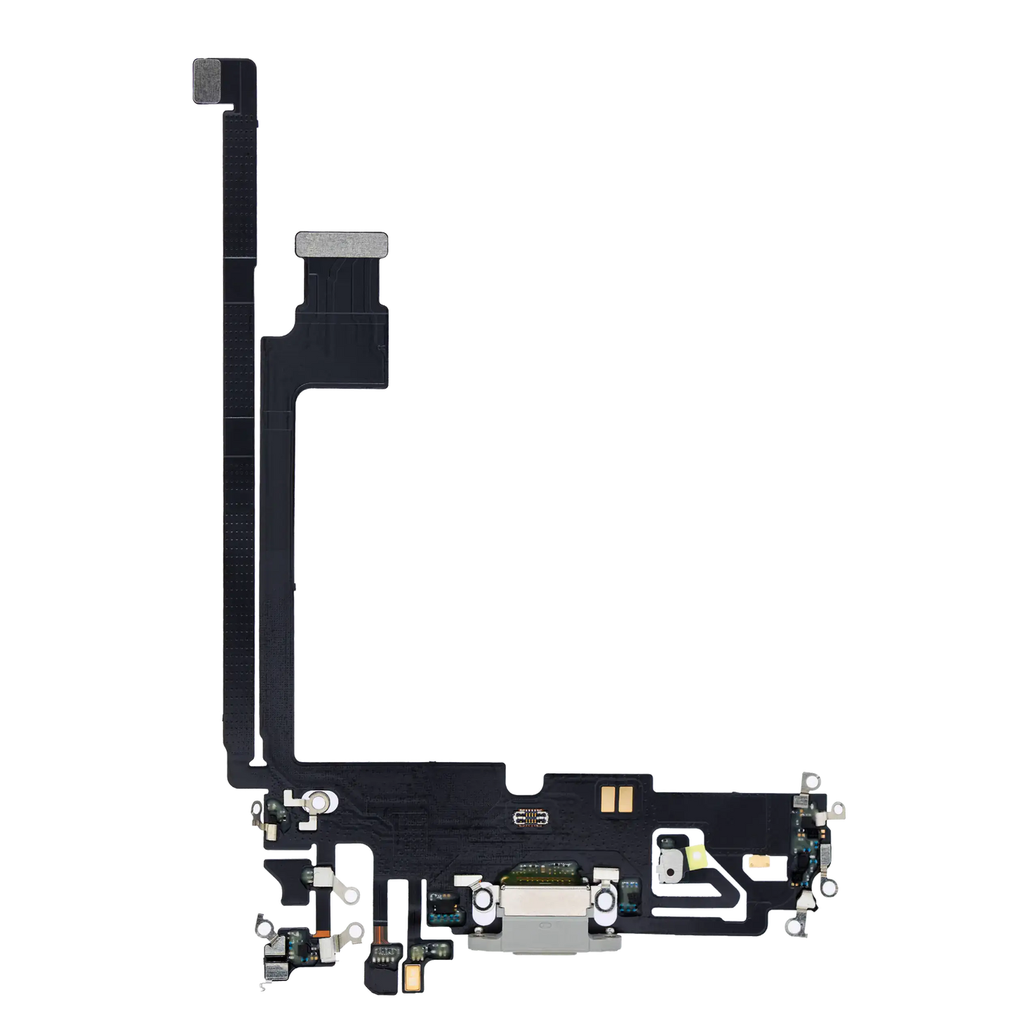 Charging Port Flex Cable For iPhone 12 Pro Max (Premium) (Silver)