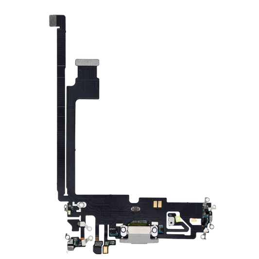 Charging Port Flex Cable For iPhone 12 Pro Max (Premium) (Silver)