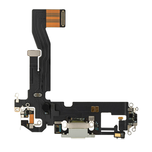 Charging Port Flex Cable For iPhone 12 Pro (Premium) (Silver)