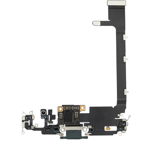 Charging Port Flex Cable With Board For iPhone 11 Pro Max (Premium) (Midnight Green)