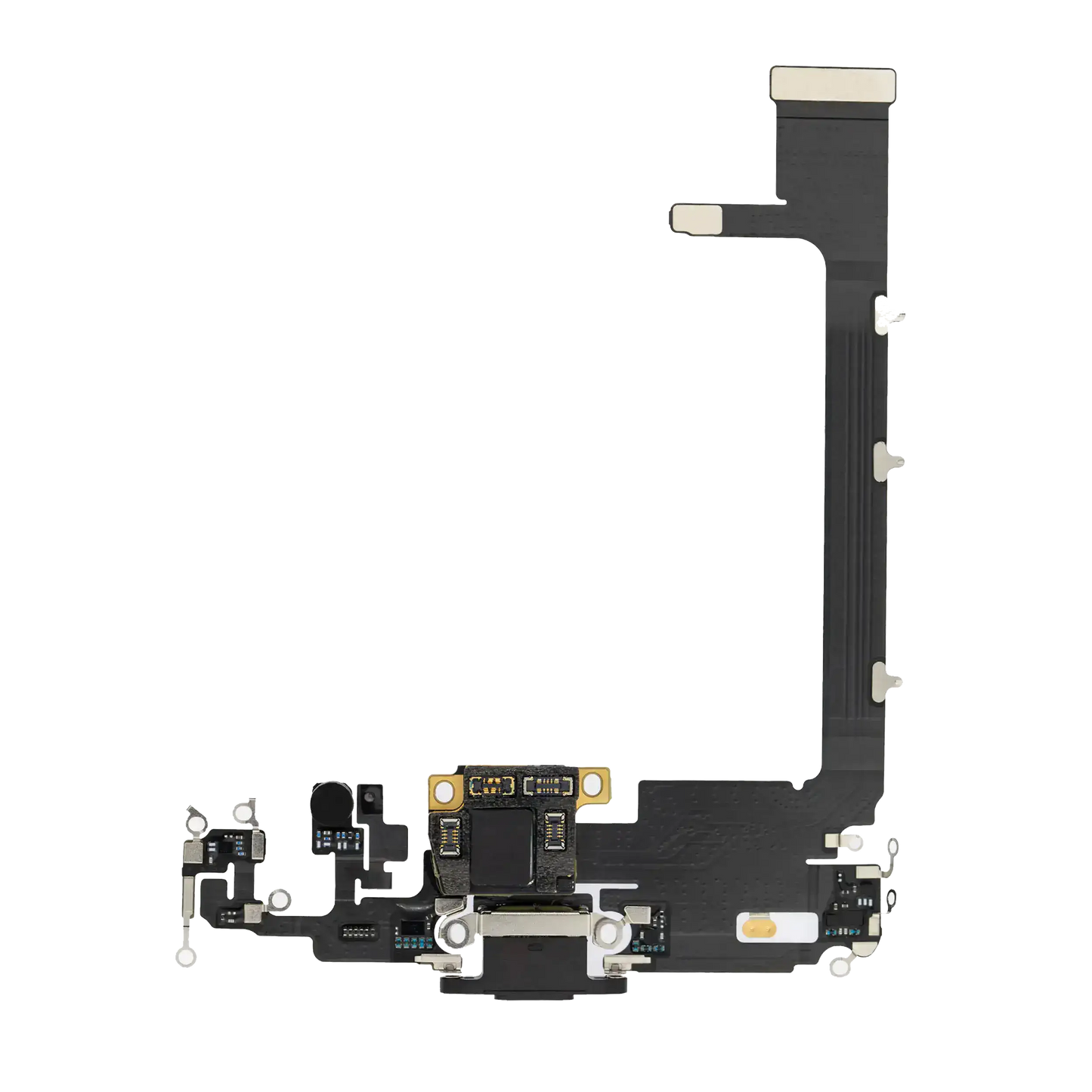 Charging Port Flex Cable With Board For iPhone 11 Pro Max (Premium) (Space Gray)