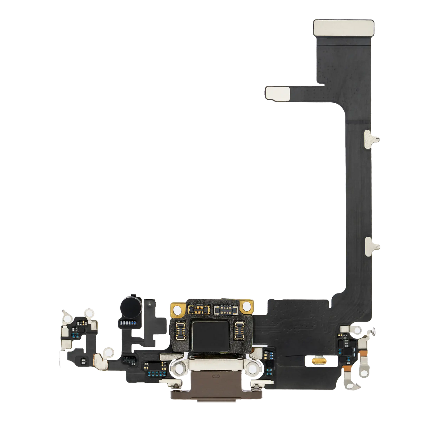Charging Port Flex Cable With Board For iPhone 11 Pro (Premium) (Gold)
