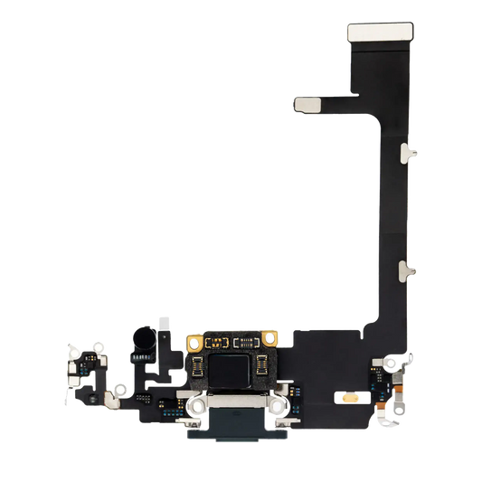 Charging Port Flex Cable With Board For iPhone 11 Pro (Premium) (Midnight Green)