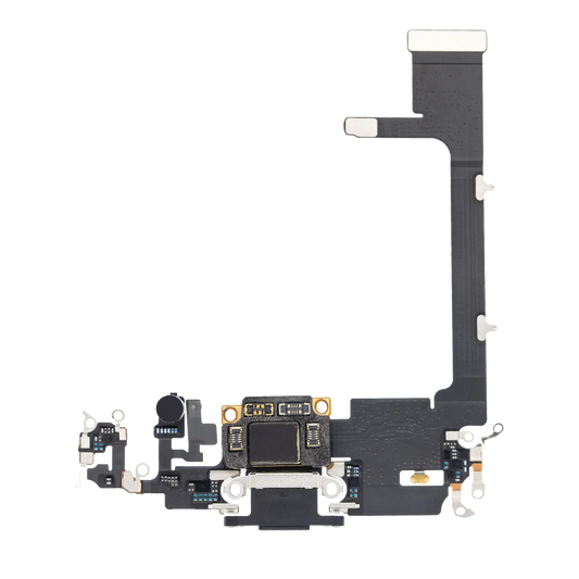 Charging Port Flex Cable With Board For iPhone 11 Pro (Premium) (Space Gray)