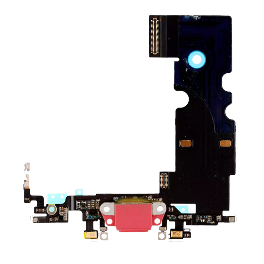 Charging Port Flex Cable For iPhone 8 (Premium) (Red)