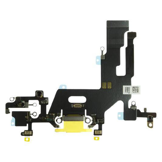 Charging Port Flex Cable For iPhone 11 (Premium) (Yellow)