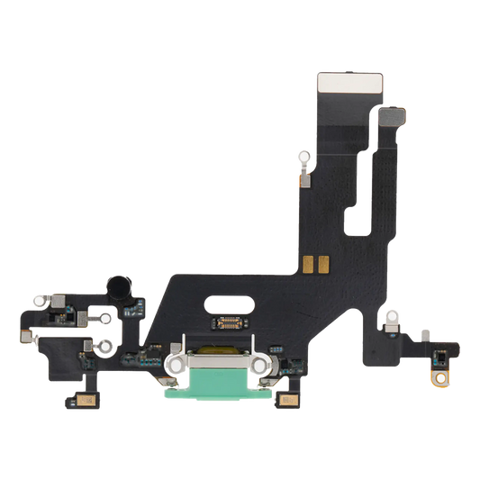 Charging Port Flex Cable For iPhone 11 (Premium) (Green)