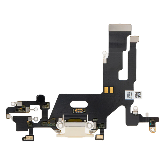 Charging Port Flex Cable For iPhone 11 (Premium) (White)